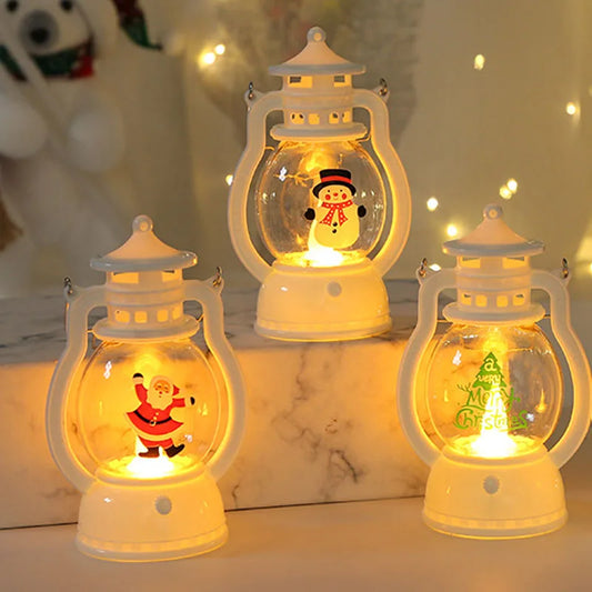 🎄 Christmas LED Lantern – Santa, Snowman & Holiday Magic