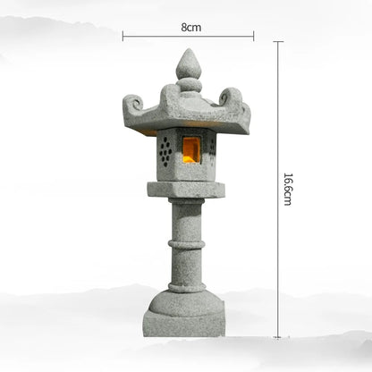 Mini Pagoda Lantern Light – Japanese Zen Garden Decoration
