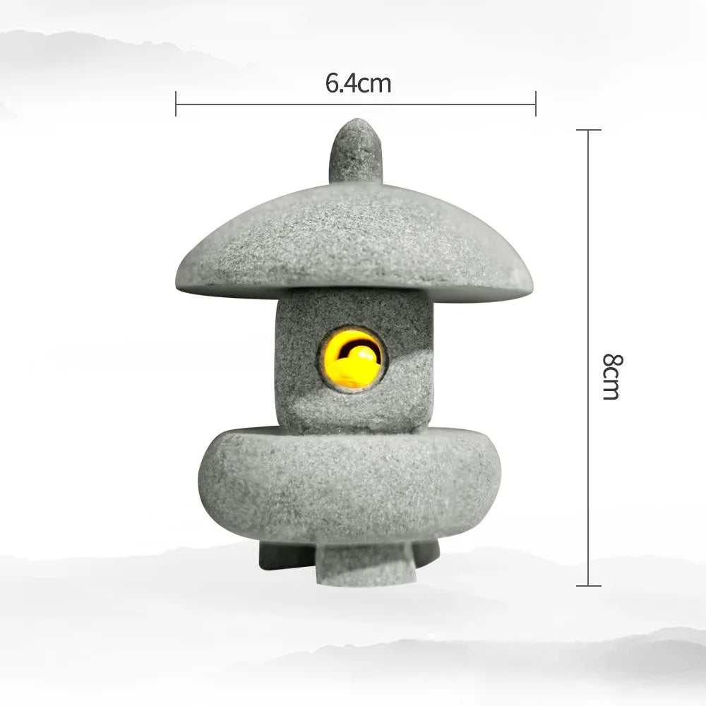 Mini Pagoda Lantern Light – Japanese Zen Garden Decoration