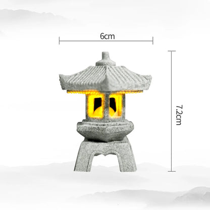 Mini Pagoda Lantern Light – Japanese Zen Garden Decoration