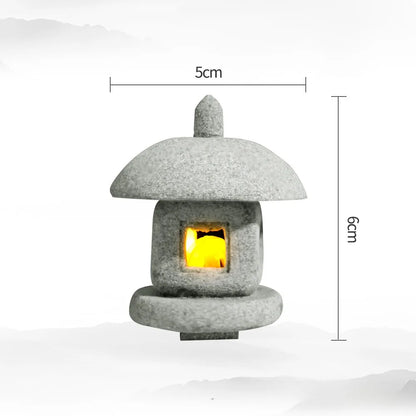 Mini Pagoda Lantern Light – Japanese Zen Garden Decoration