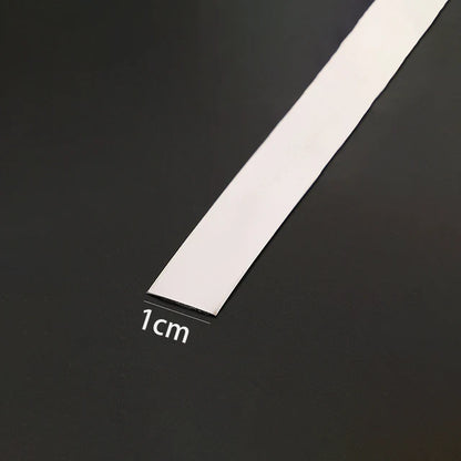 Gold Stainless Steel Wall Sticker Strip – Self-Adhesive Metal Trim for Home &amp; Tile Decoration