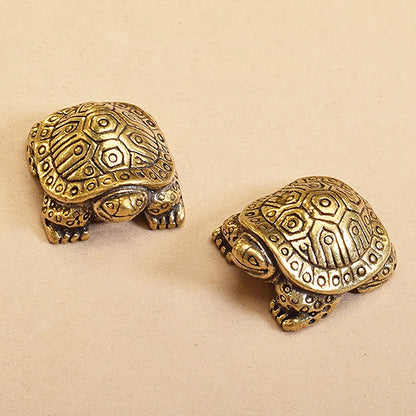 🐢 Antique Solid Brass Turtle Ornament – Symbol of Longevity &amp; Wisdom