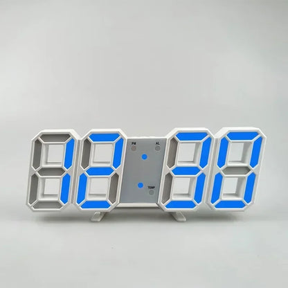 3D LED Digital Wall Clock – Modern Home Decoration with Night Light Mode